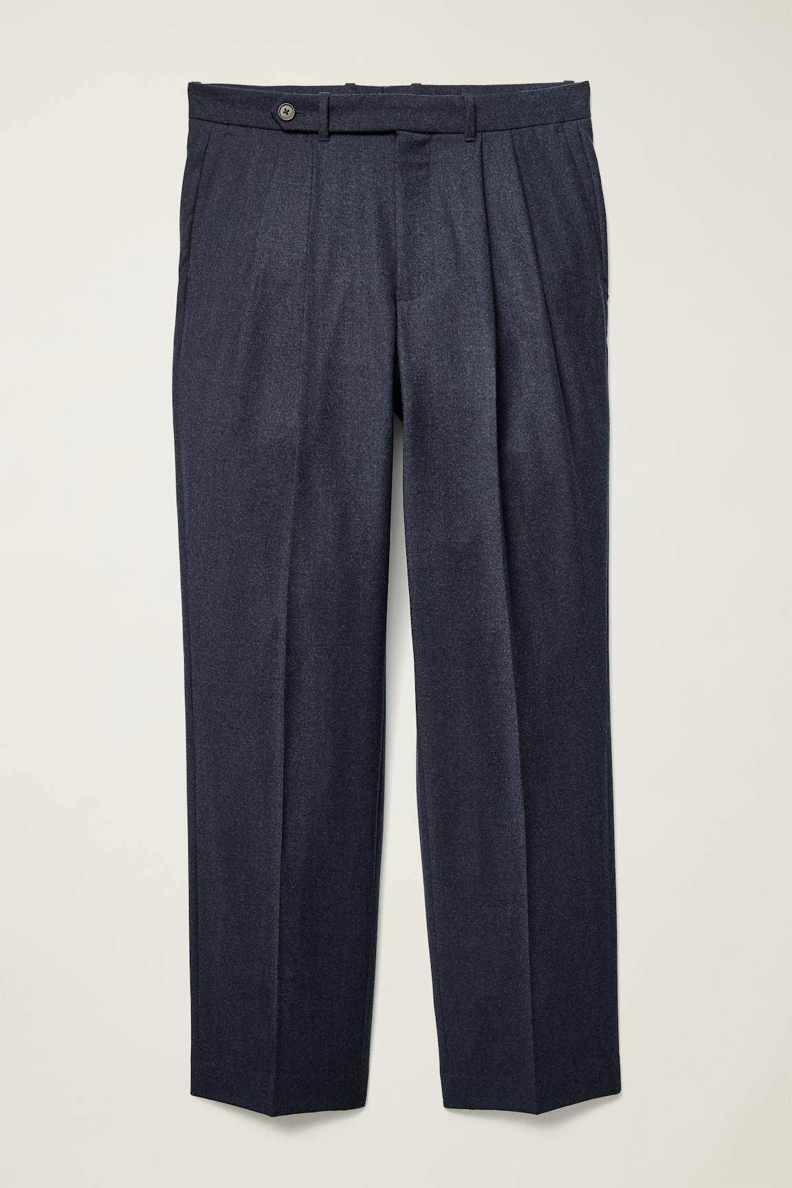 Italian Pleated Wool Trouser Bonobos New