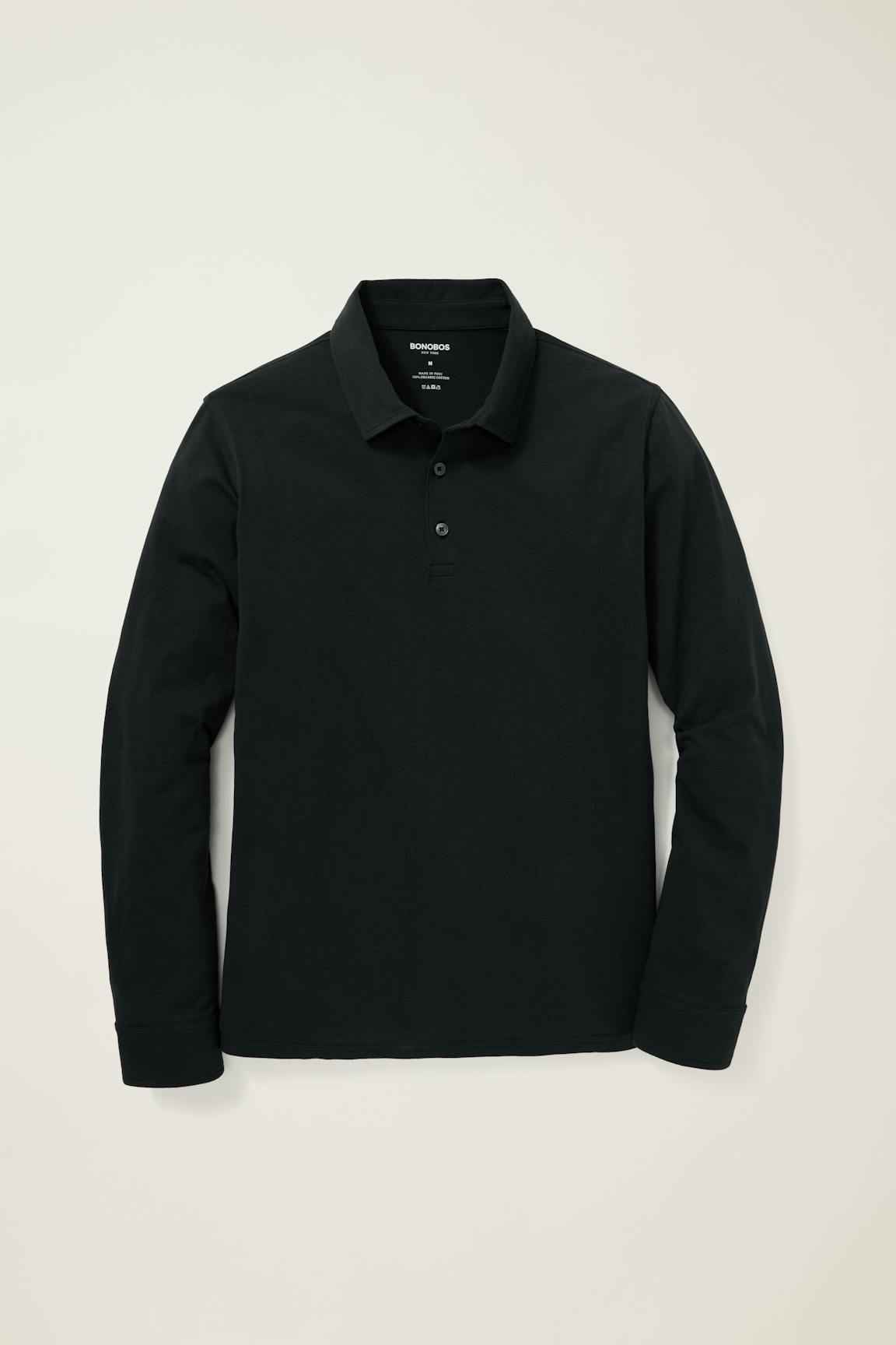 Organic Cotton Long Sleeve Polo Bonobos Featured