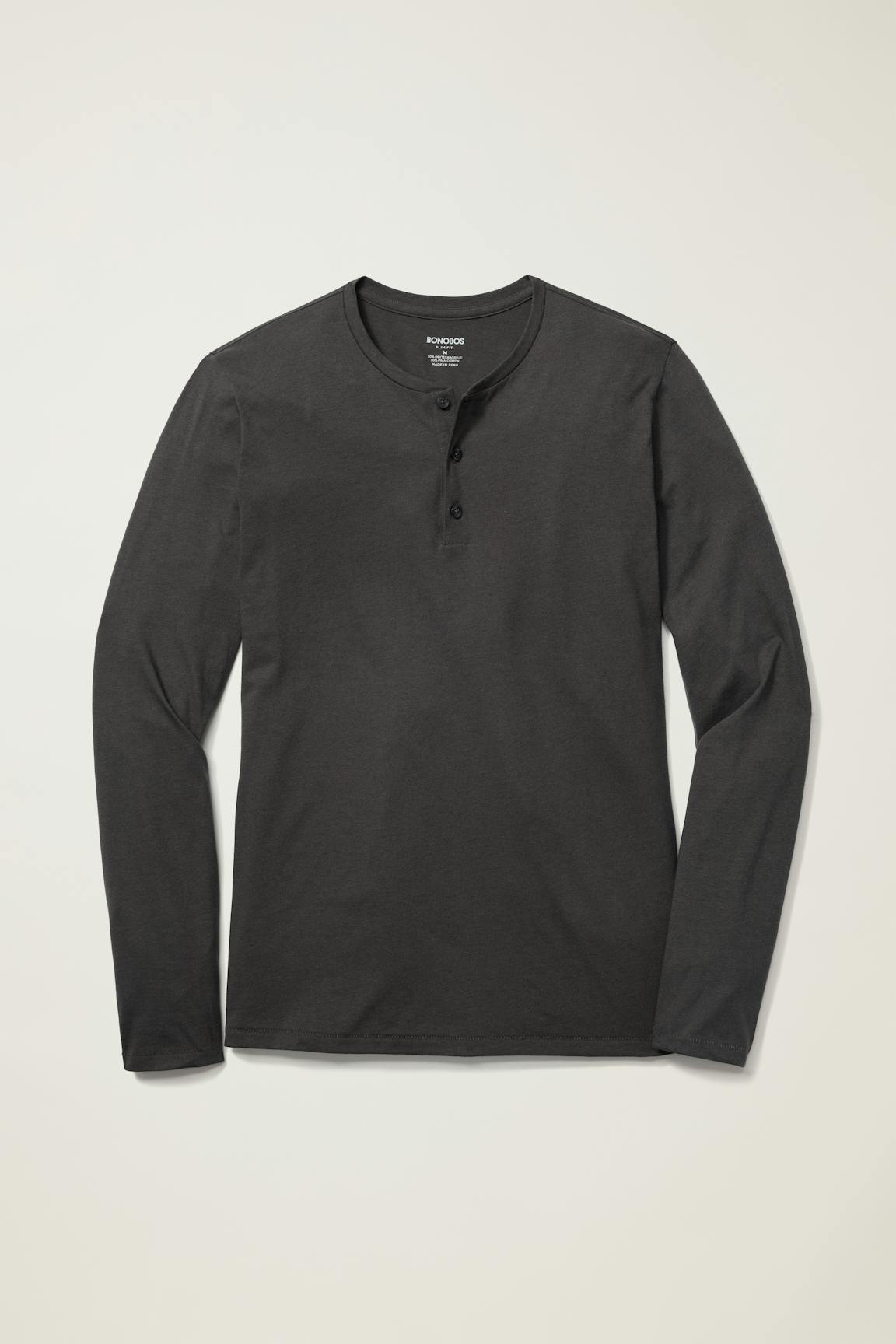 Pima Performance Long Sleeve Henley Bonobos Smart Buy
