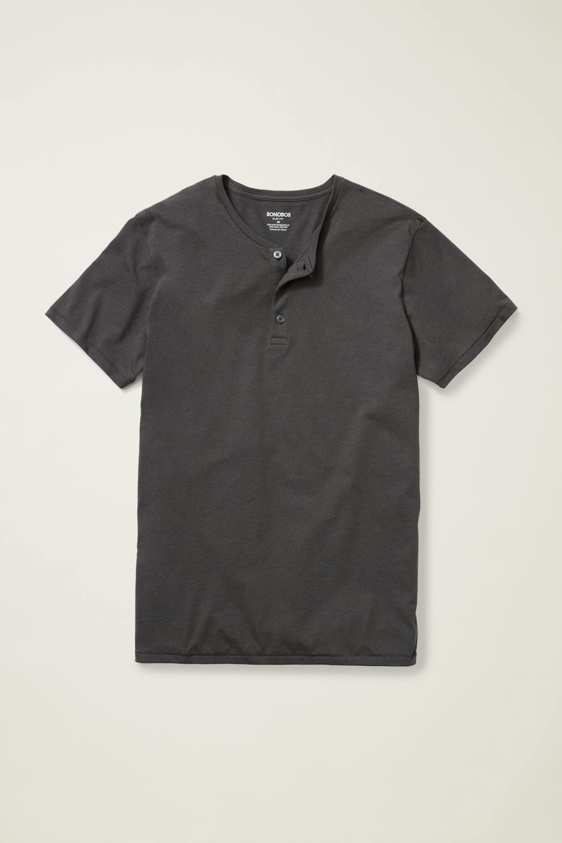 Pima Performance Short Sleeve Henley Bonobos Popular
