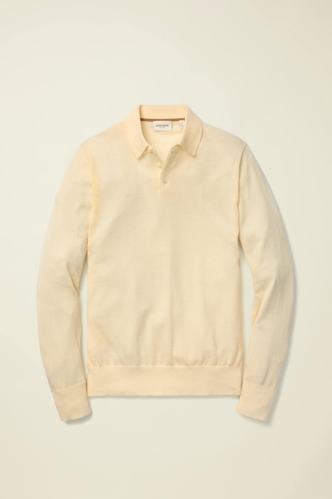 Merino Long Sleeve Sweater Polo Bonobos Smart Buy