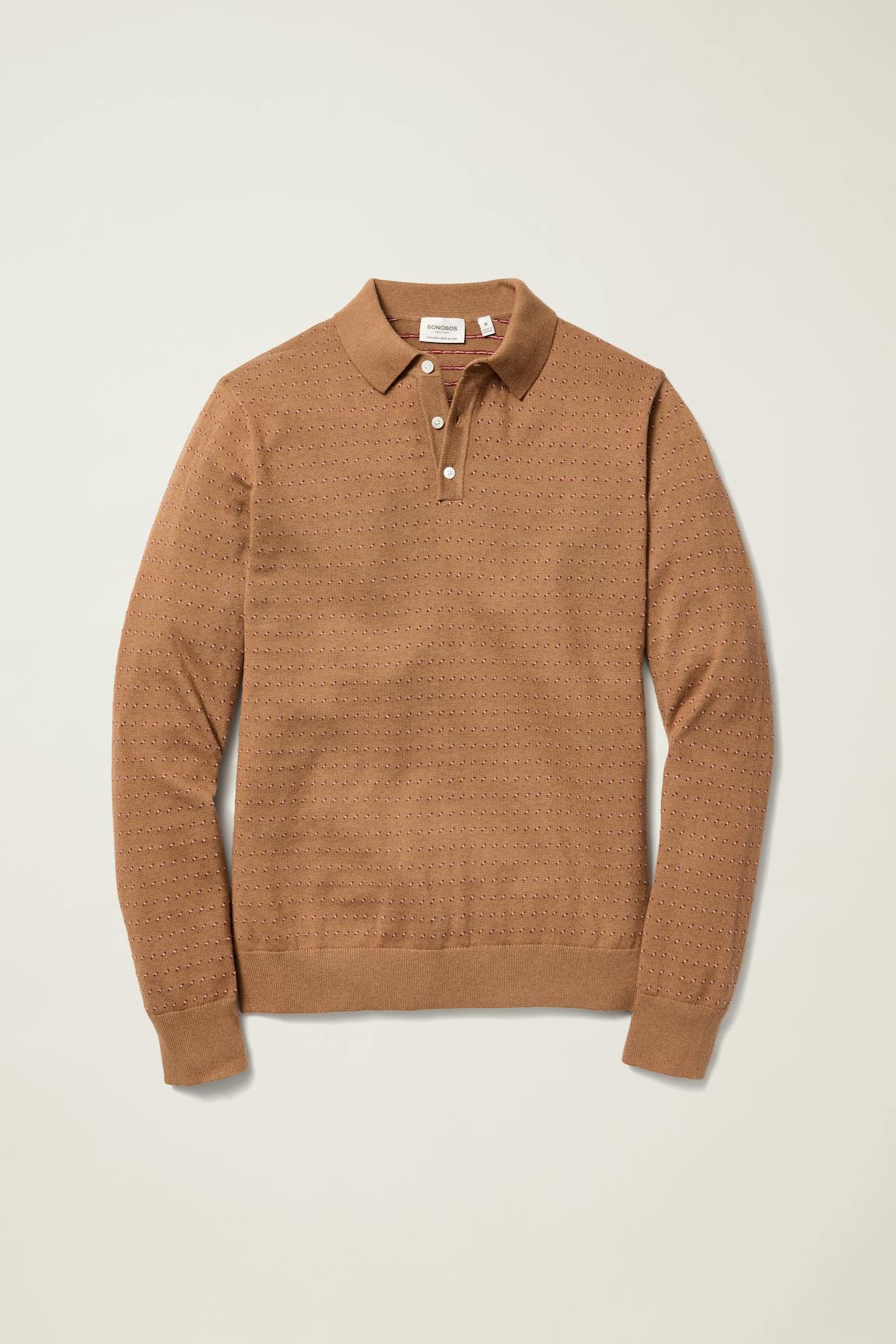 Hudson Long Sleeve Sweater Polo Bonobos New