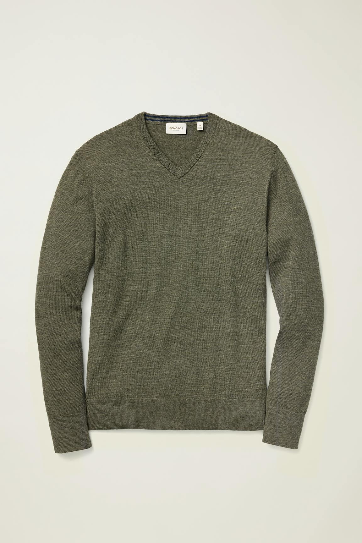 Washable Merino V-Neck Sweater Bonobos Premium