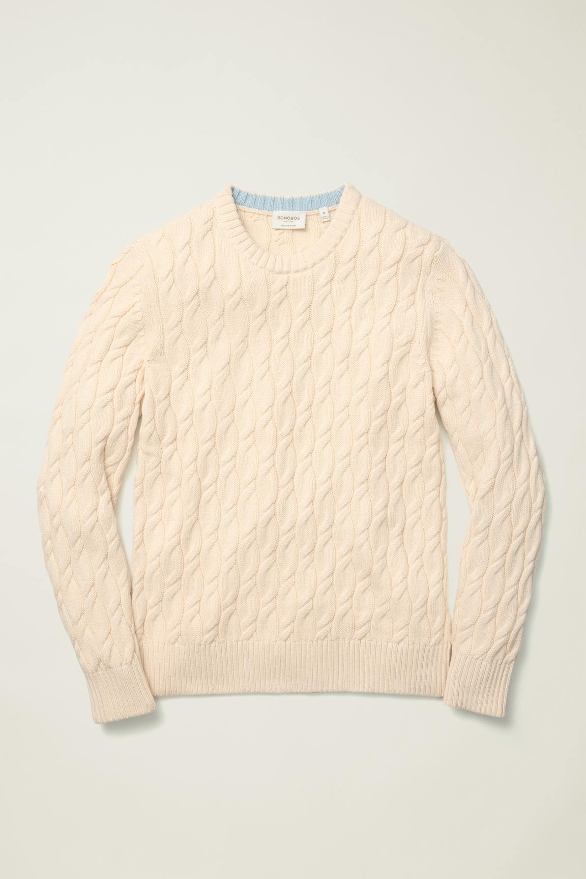 Italian Cotton Cable Sweater Bonobos New