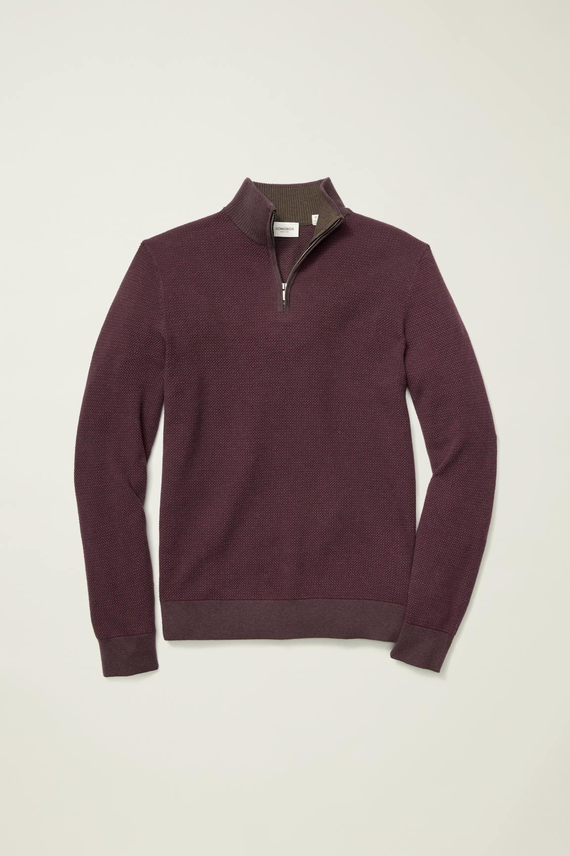 Washable Cotton Cashmere Quarter Zip Bonobos Popular
