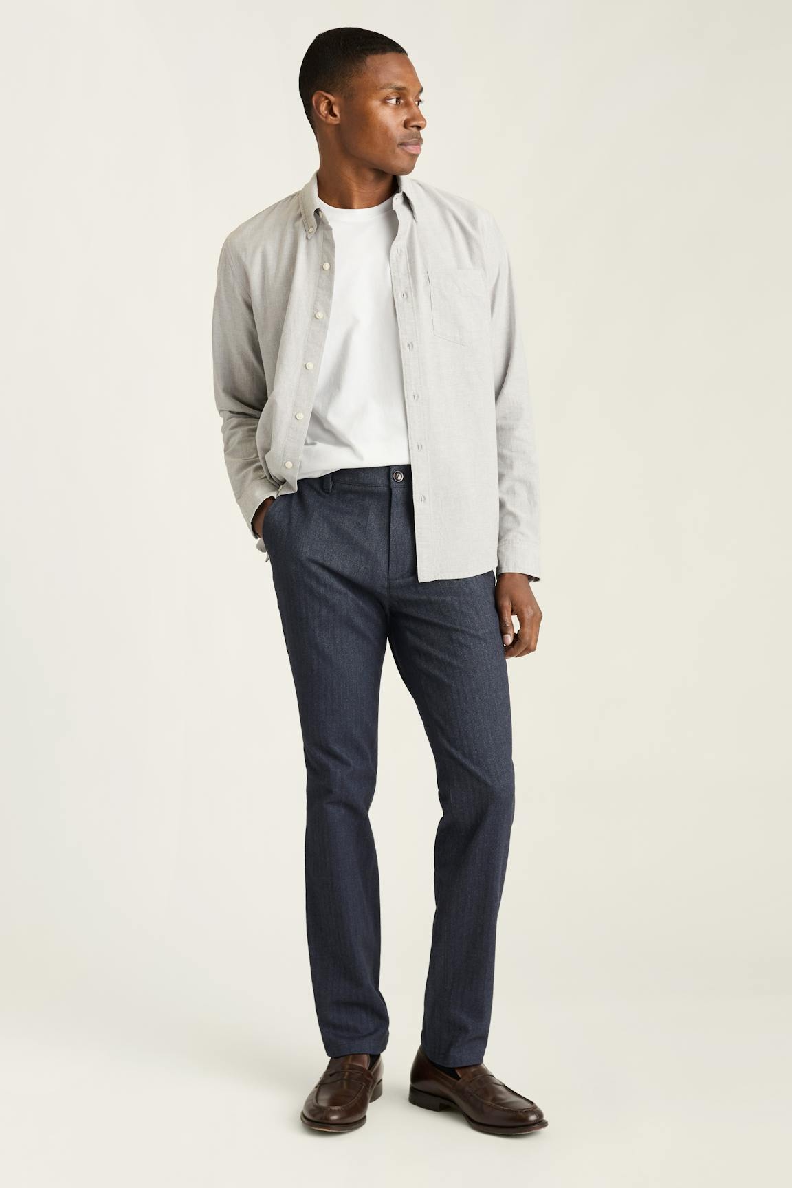 Brushed Herringbone Chino Bonobos Top Pick