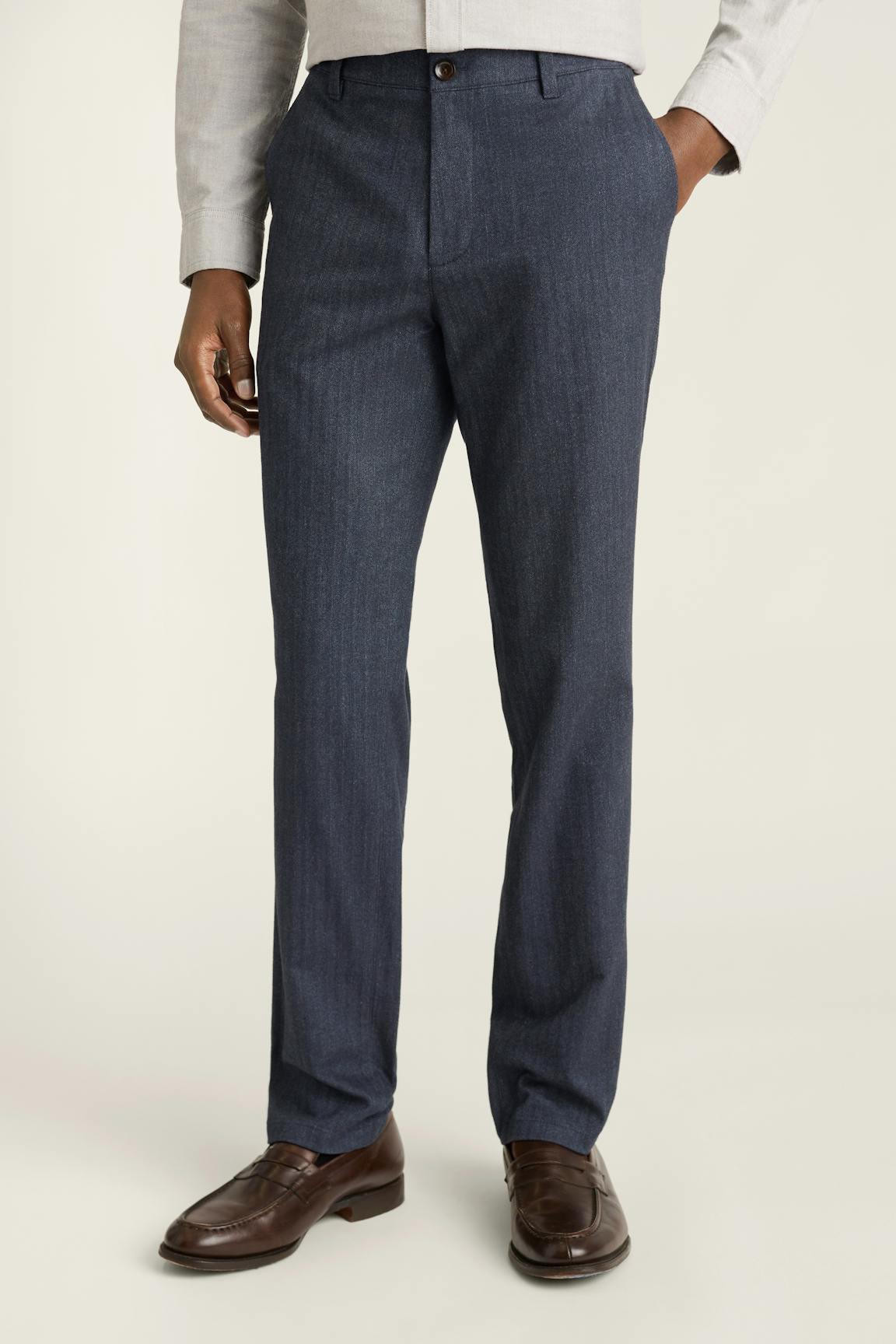 Brushed Herringbone Chino Bonobos Top Pick