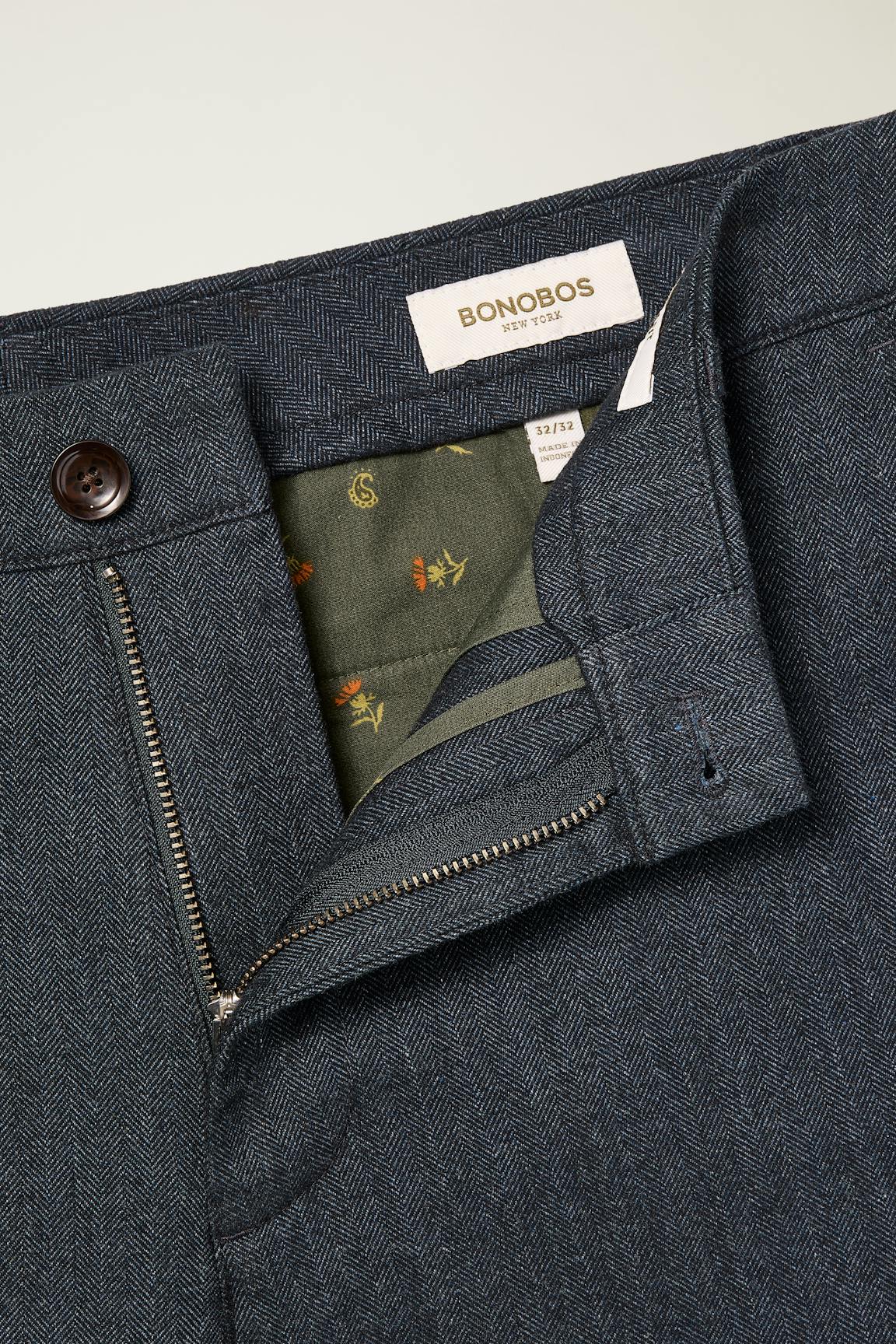 Brushed Herringbone Chino Bonobos Top Pick