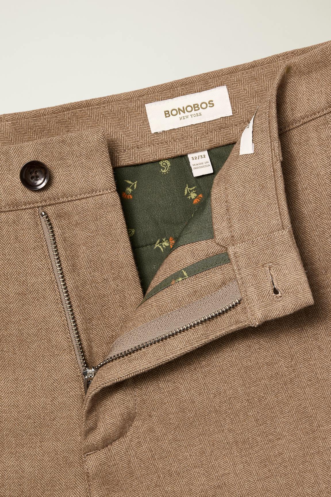 Brushed Herringbone Chino Bonobos Trending