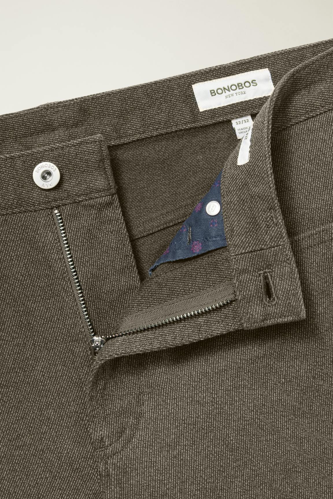 Ridgewood Textured 5-Pocket Pant Bonobos Featured