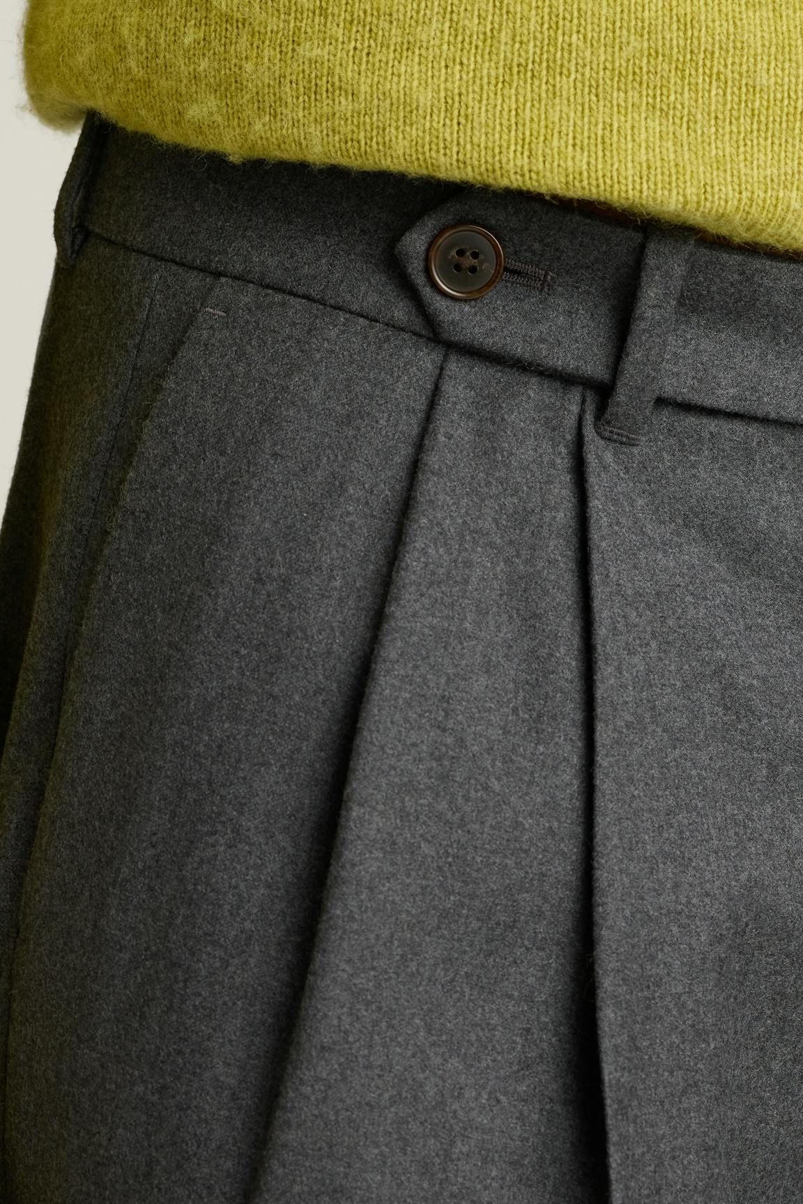 Italian Pleated Wool Trouser Bonobos Featured