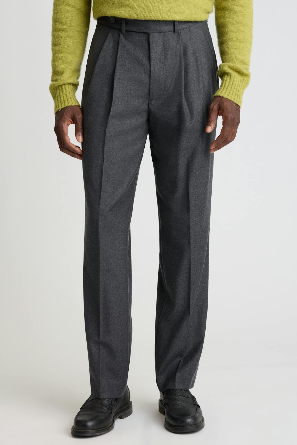 Italian Pleated Wool Trouser Bonobos Featured