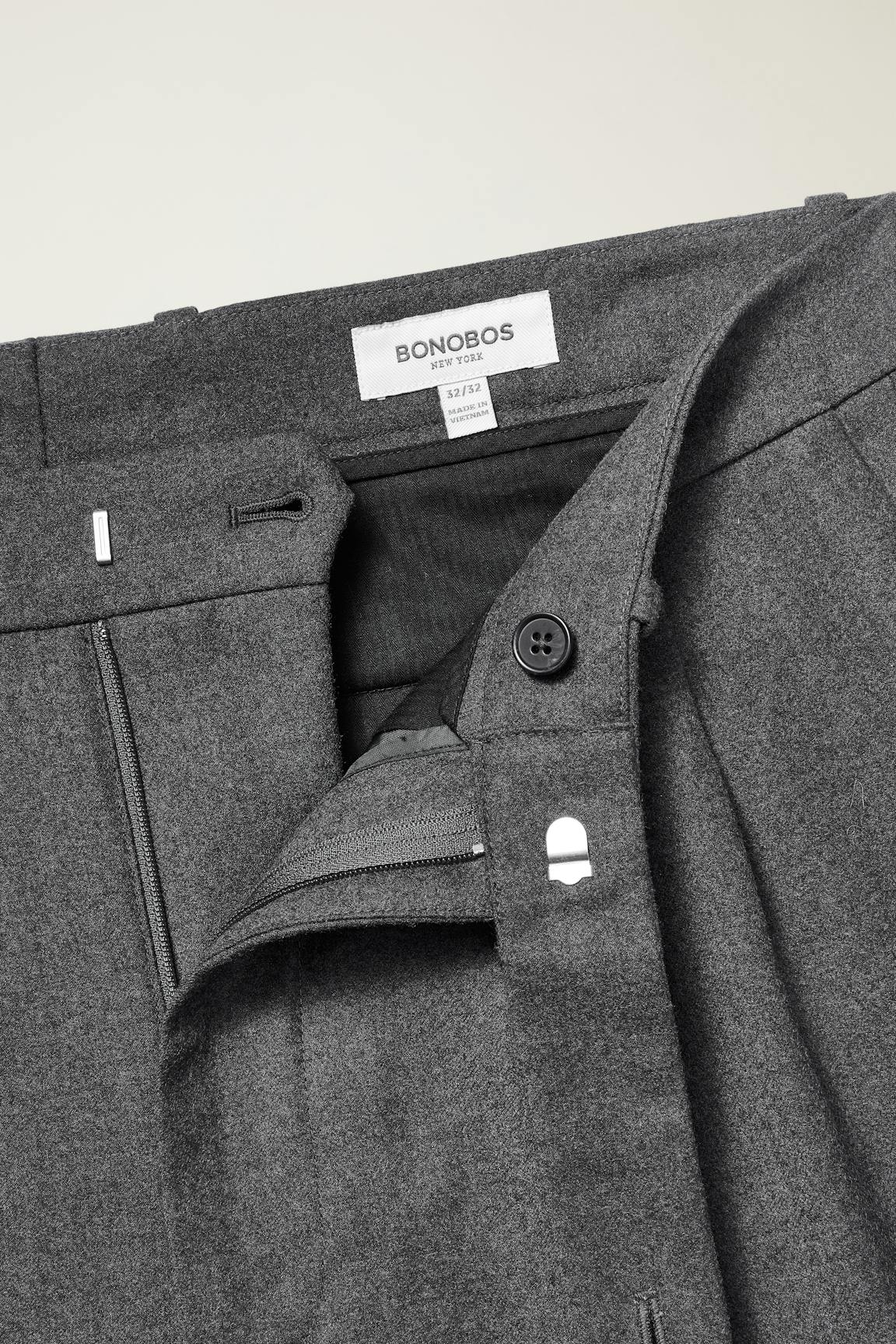 Italian Pleated Wool Trouser Bonobos Featured