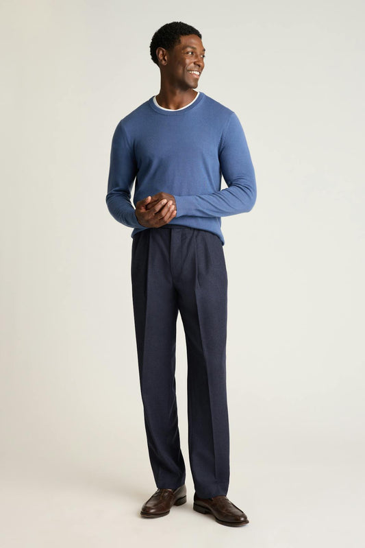 Italian Pleated Wool Trouser Bonobos New