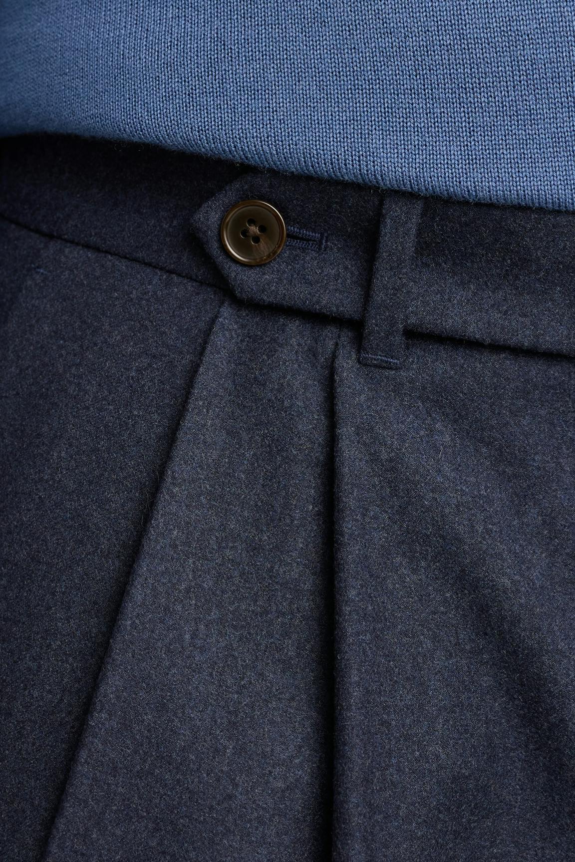 Italian Pleated Wool Trouser Bonobos New