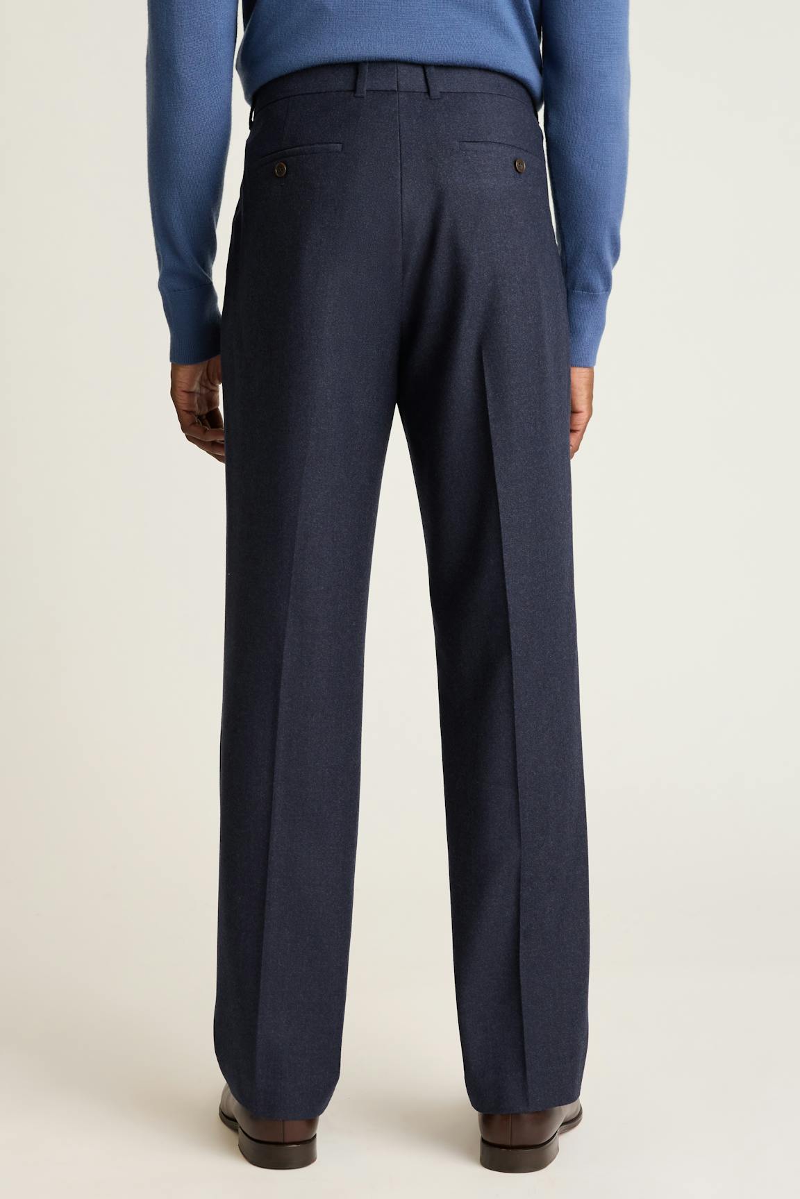 Italian Pleated Wool Trouser Bonobos New