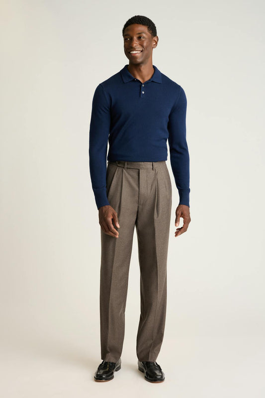 Italian Pleated Wool Trouser Bonobos Top Pick