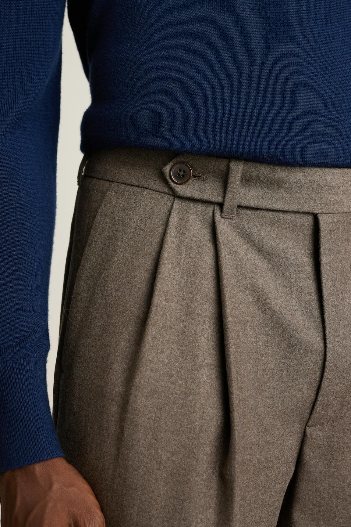 Italian Pleated Wool Trouser Bonobos Top Pick
