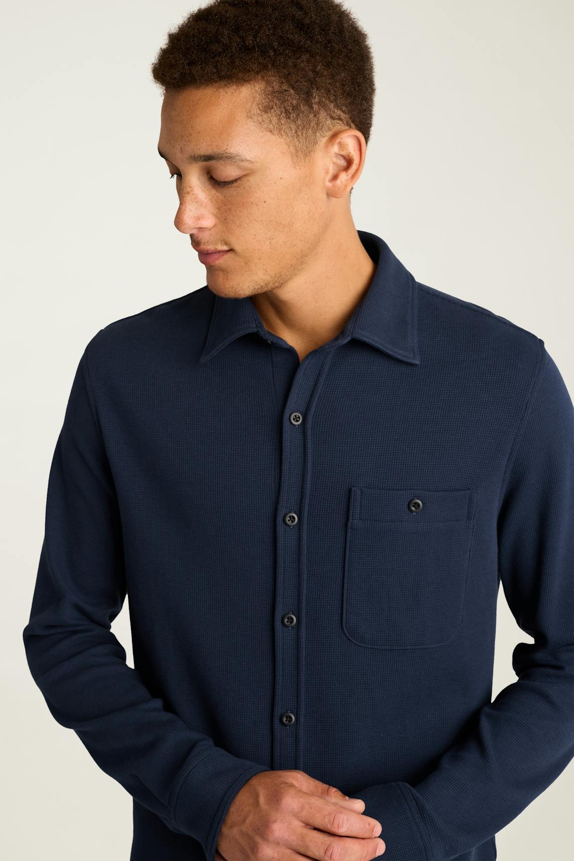 Waffle Button Down Shirt Bonobos Trending
