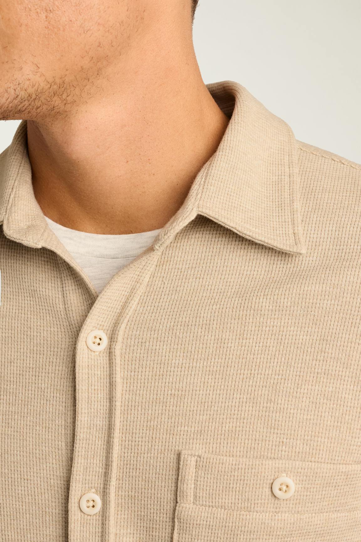 Waffle Button Down Shirt Bonobos Featured