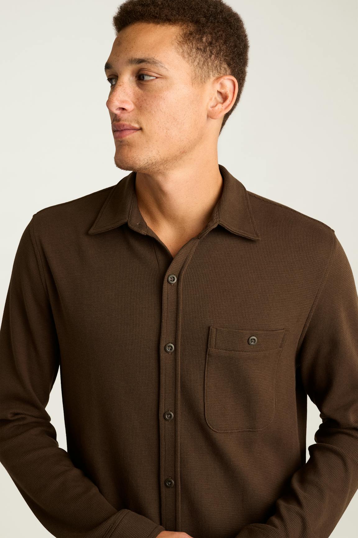 Waffle Button Down Shirt Bonobos Featured
