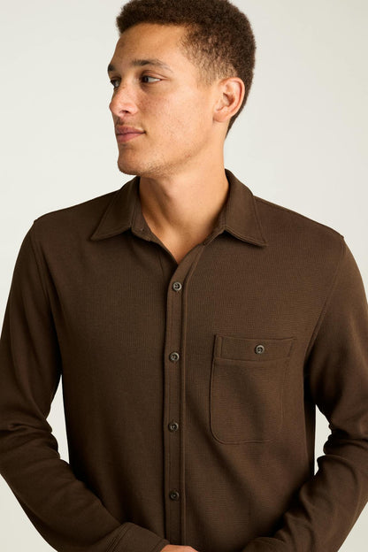 Waffle Button Down Shirt Bonobos Featured