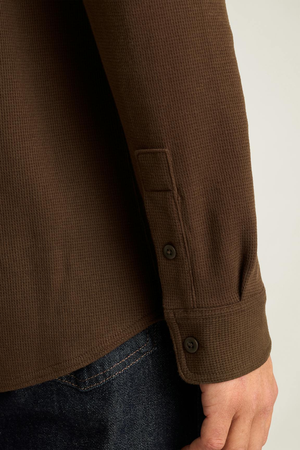 Waffle Button Down Shirt Bonobos Featured