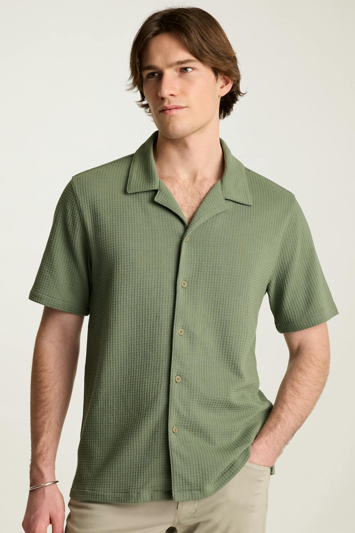 Waffle Cabana Shirt Bonobos Featured