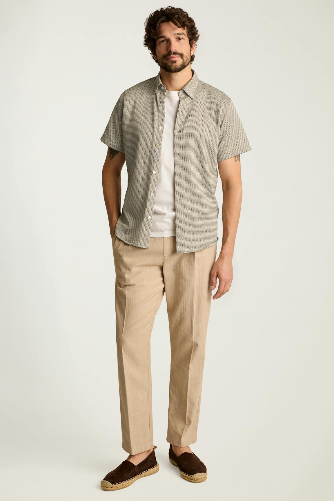 Stretch Pique Shirt Bonobos Trending