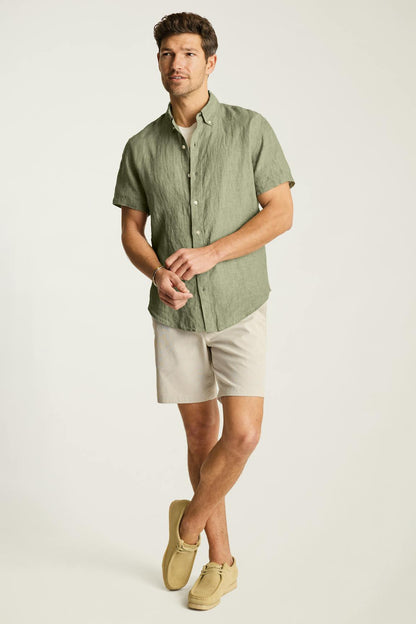 Riviera Linen Short Sleeve Shirt Bonobos Premium