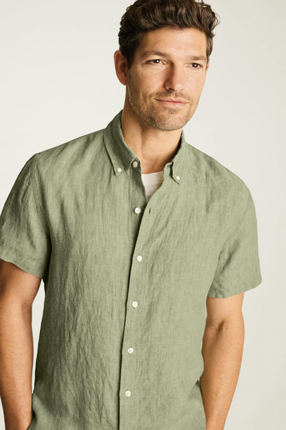 Riviera Linen Short Sleeve Shirt Bonobos Premium