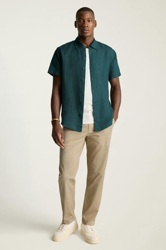 Riviera Linen Short Sleeve Shirt Bonobos Popular