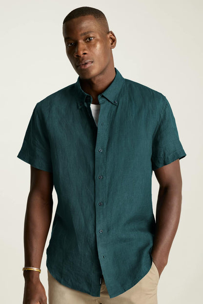 Riviera Linen Short Sleeve Shirt Bonobos Popular