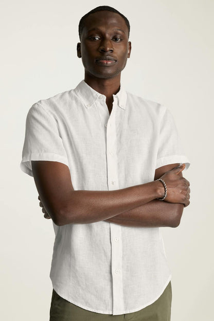 Riviera Linen Short Sleeve Shirt Bonobos Top Pick