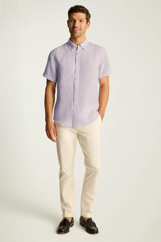 Riviera Linen Short Sleeve Shirt Bonobos Top Pick