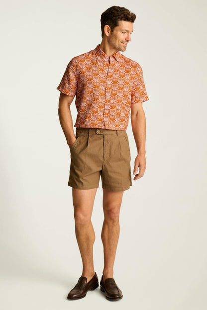 Riviera Linen Short Sleeve Shirt Bonobos Featured
