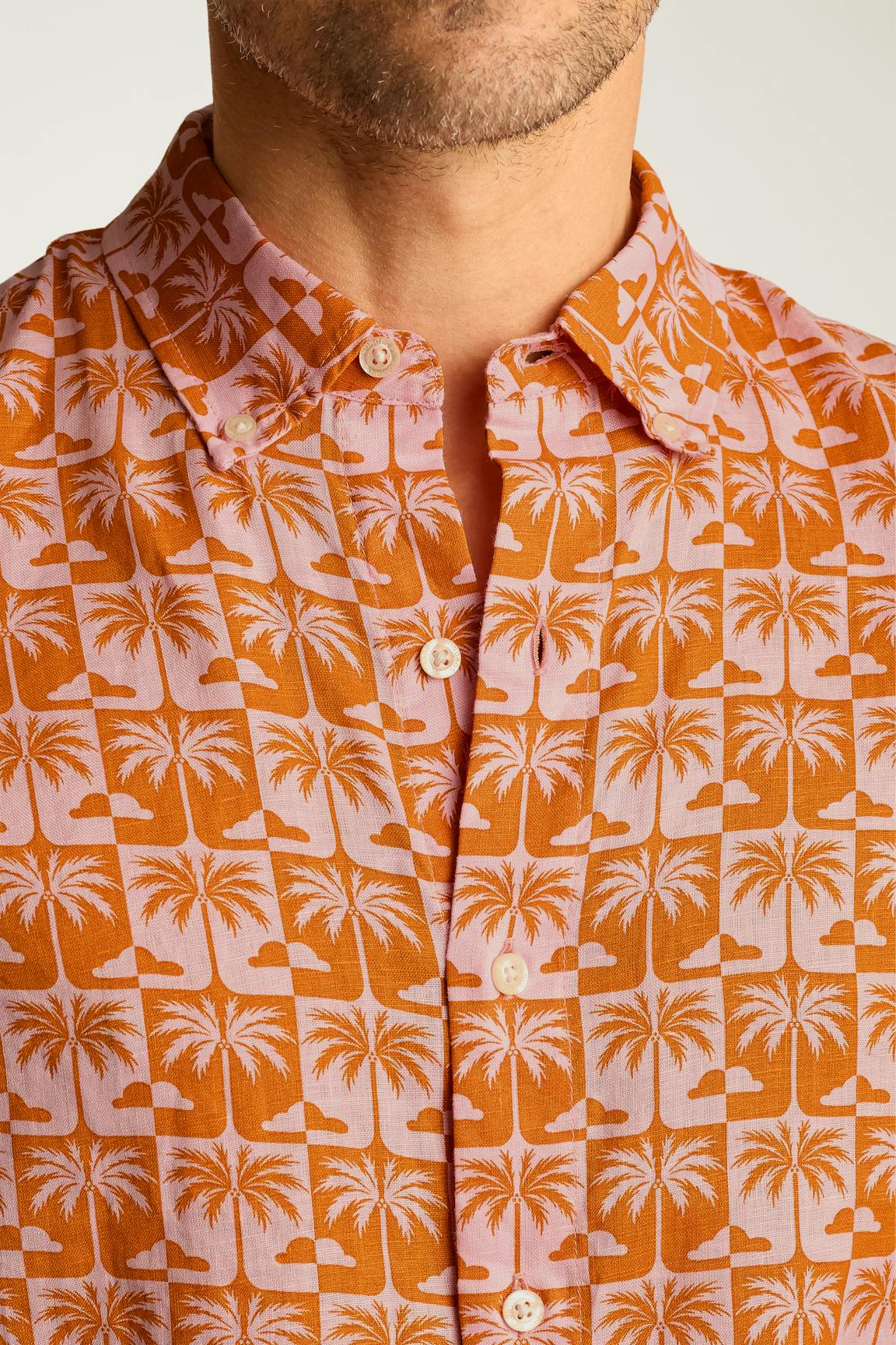 Riviera Linen Short Sleeve Shirt Bonobos Featured