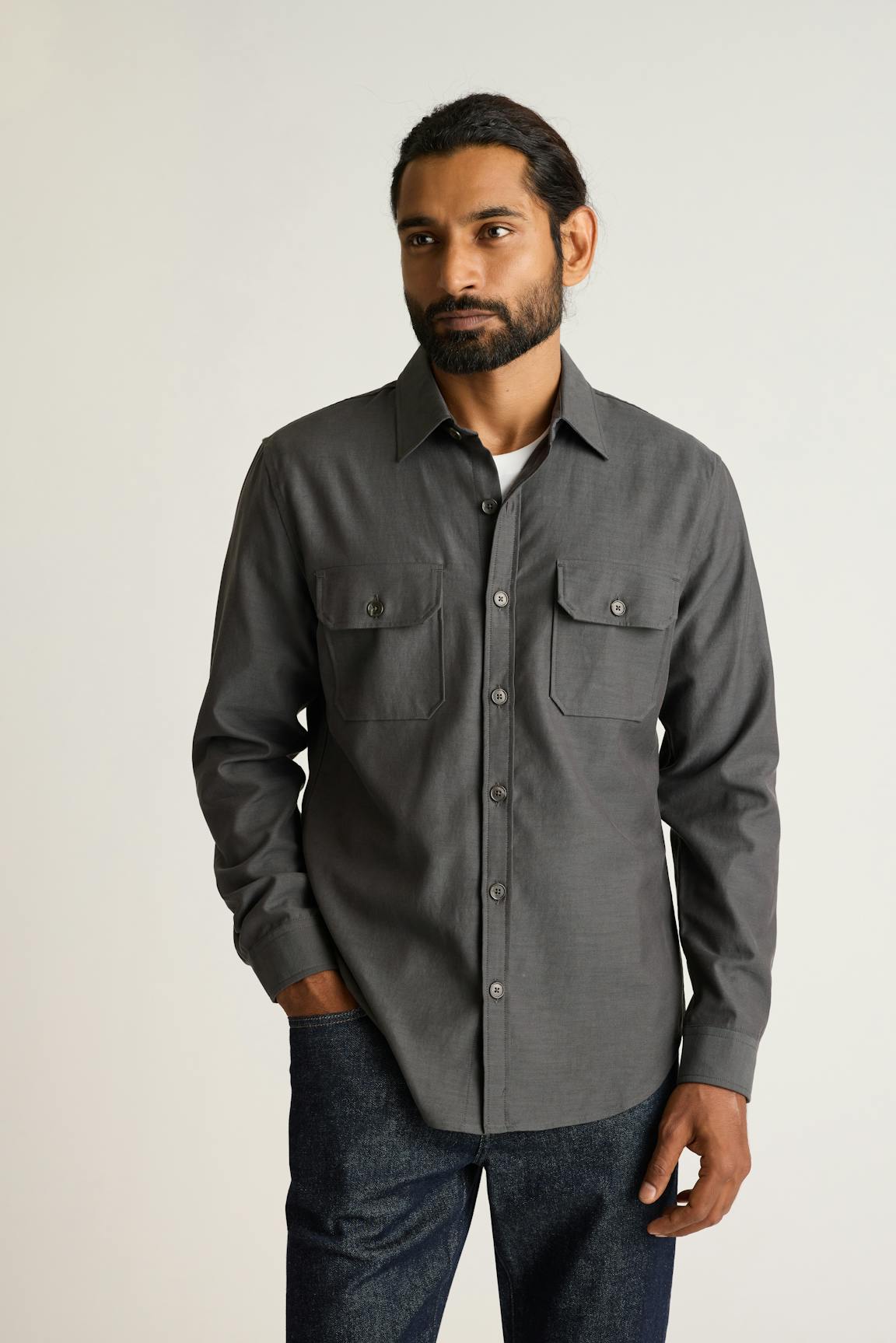 Garment-Dyed Utility Shirt Bonobos New