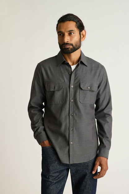 Garment-Dyed Utility Shirt Bonobos New