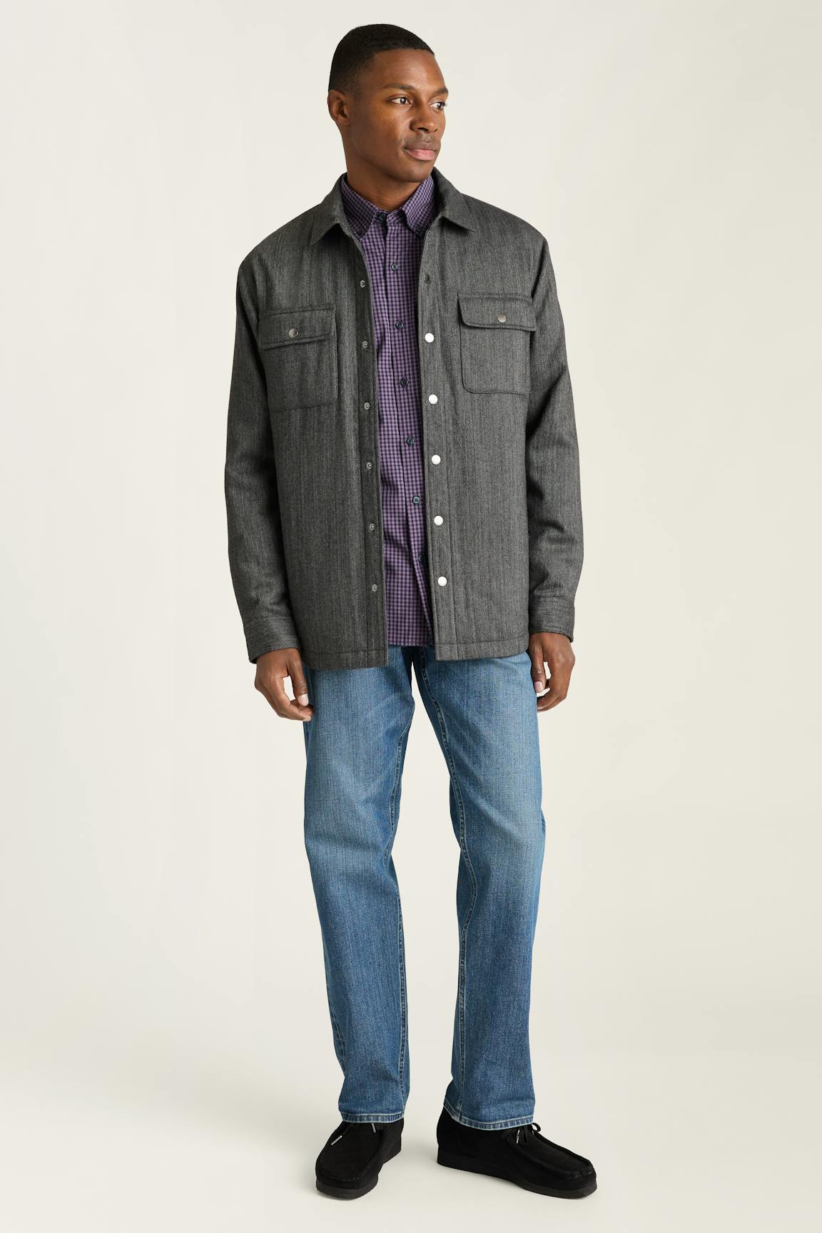 Italian Brushed Twill Shacket Bonobos Premium