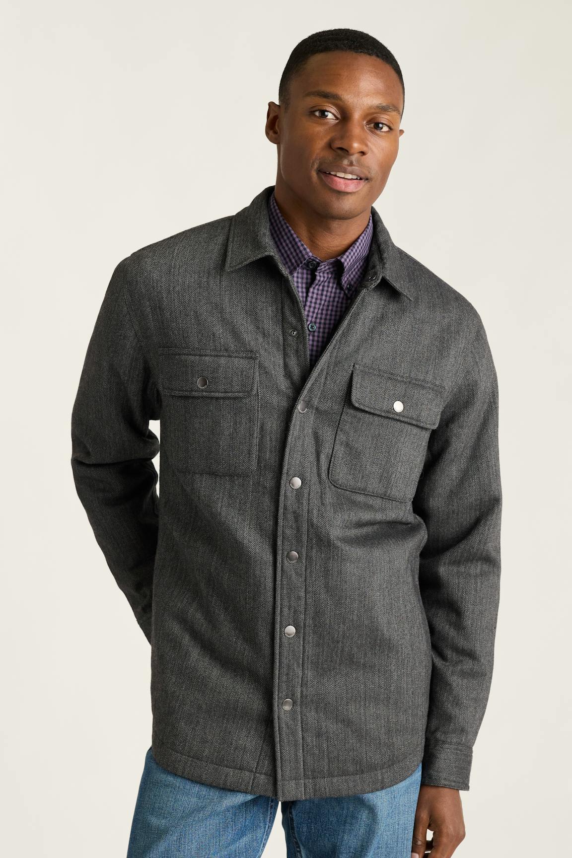 Italian Brushed Twill Shacket Bonobos Premium