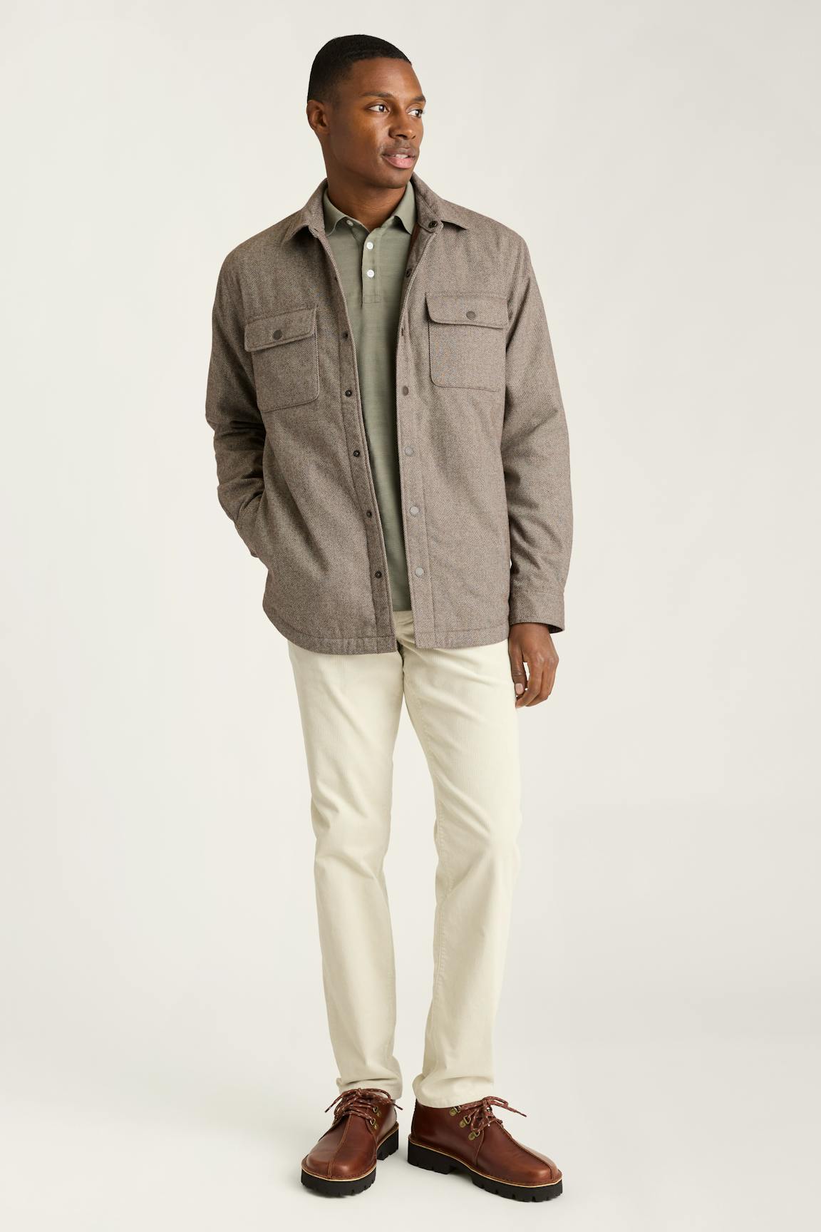 Italian Brushed Twill Shacket Bonobos Premium