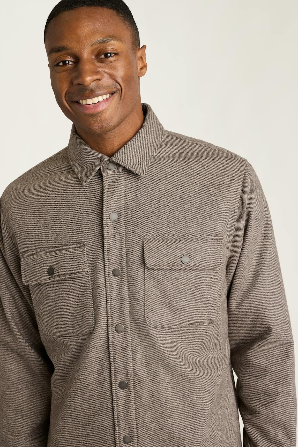 Italian Brushed Twill Shacket Bonobos Premium