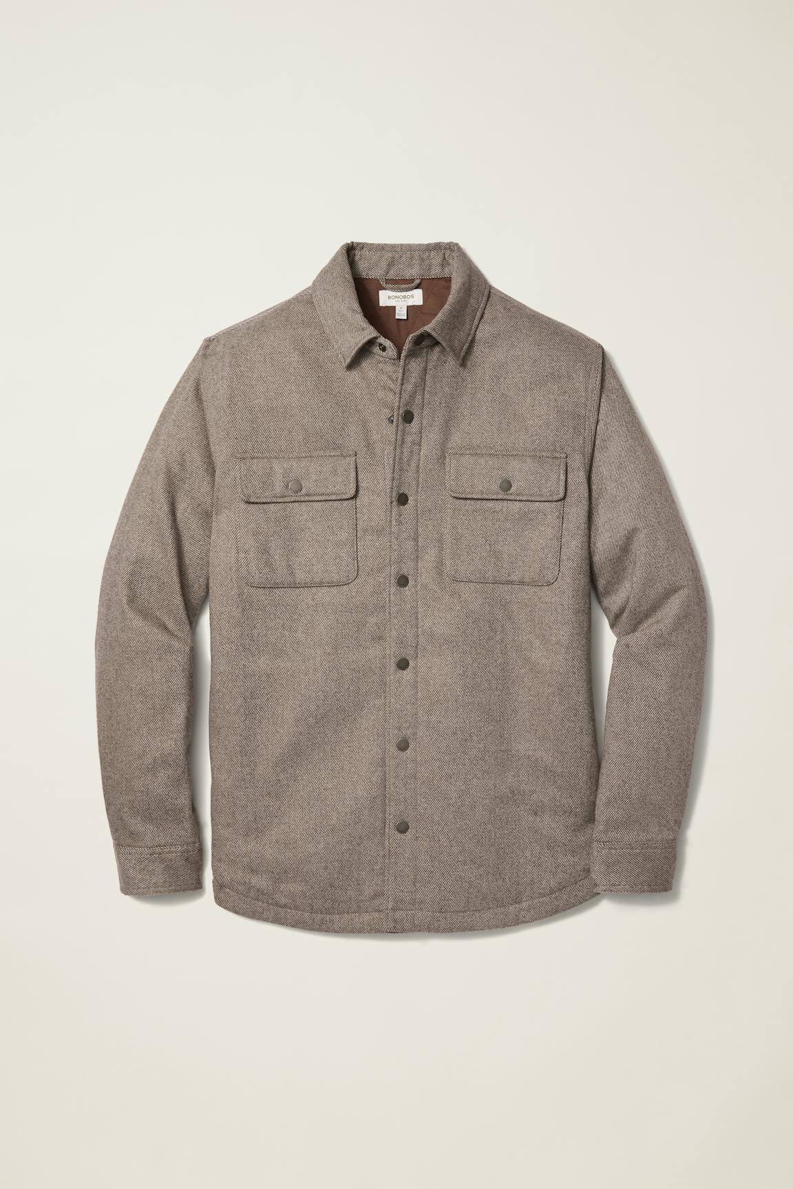 Italian Brushed Twill Shacket Bonobos Premium