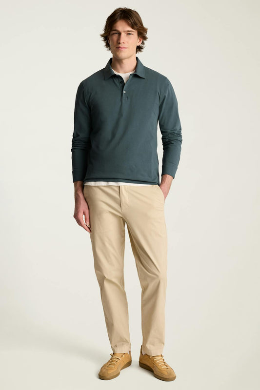 Organic Cotton Long Sleeve Polo Bonobos Trending