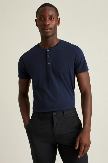 Pima Performance Short Sleeve Henley Bonobos Trending