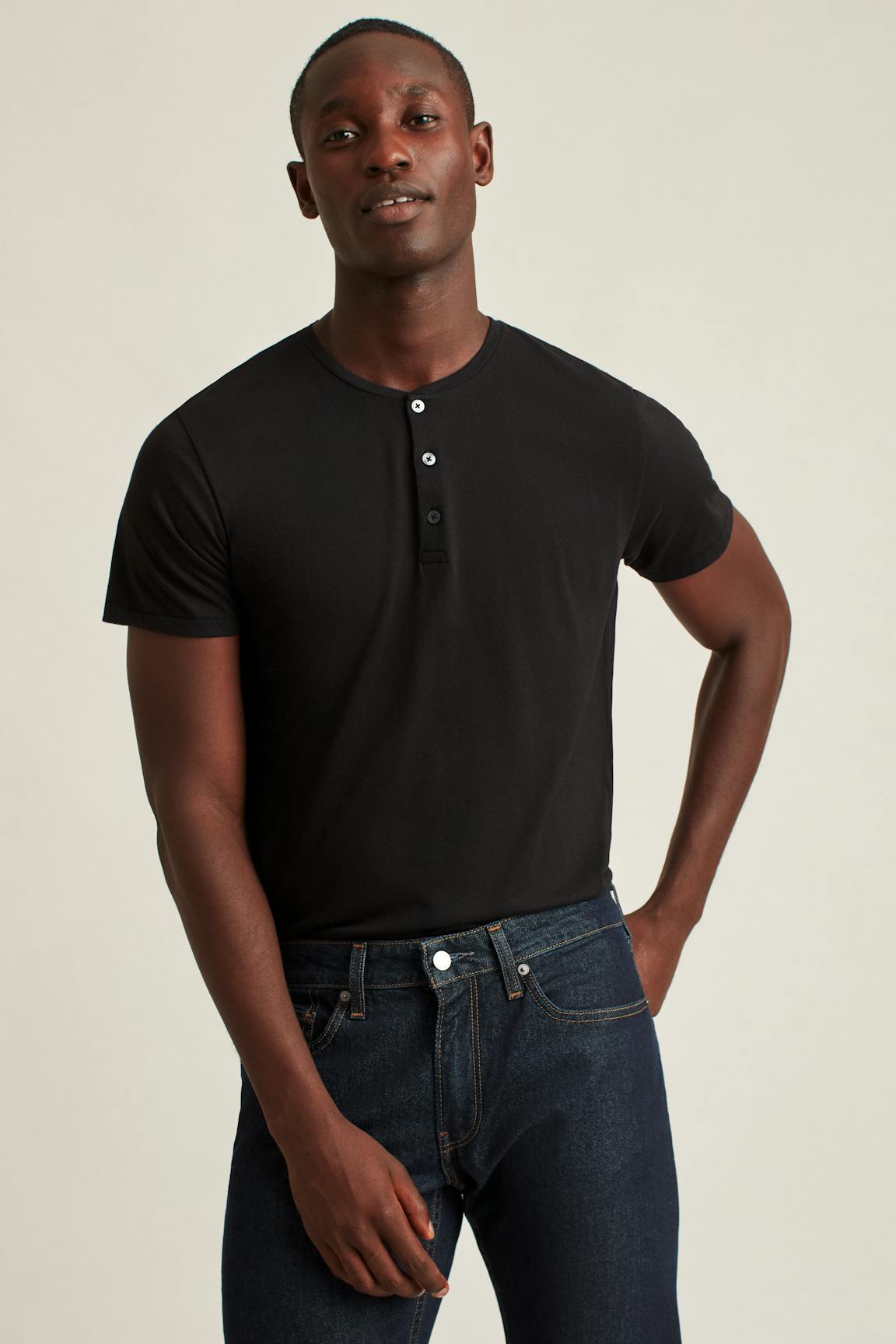 Pima Performance Short Sleeve Henley Bonobos Best Seller