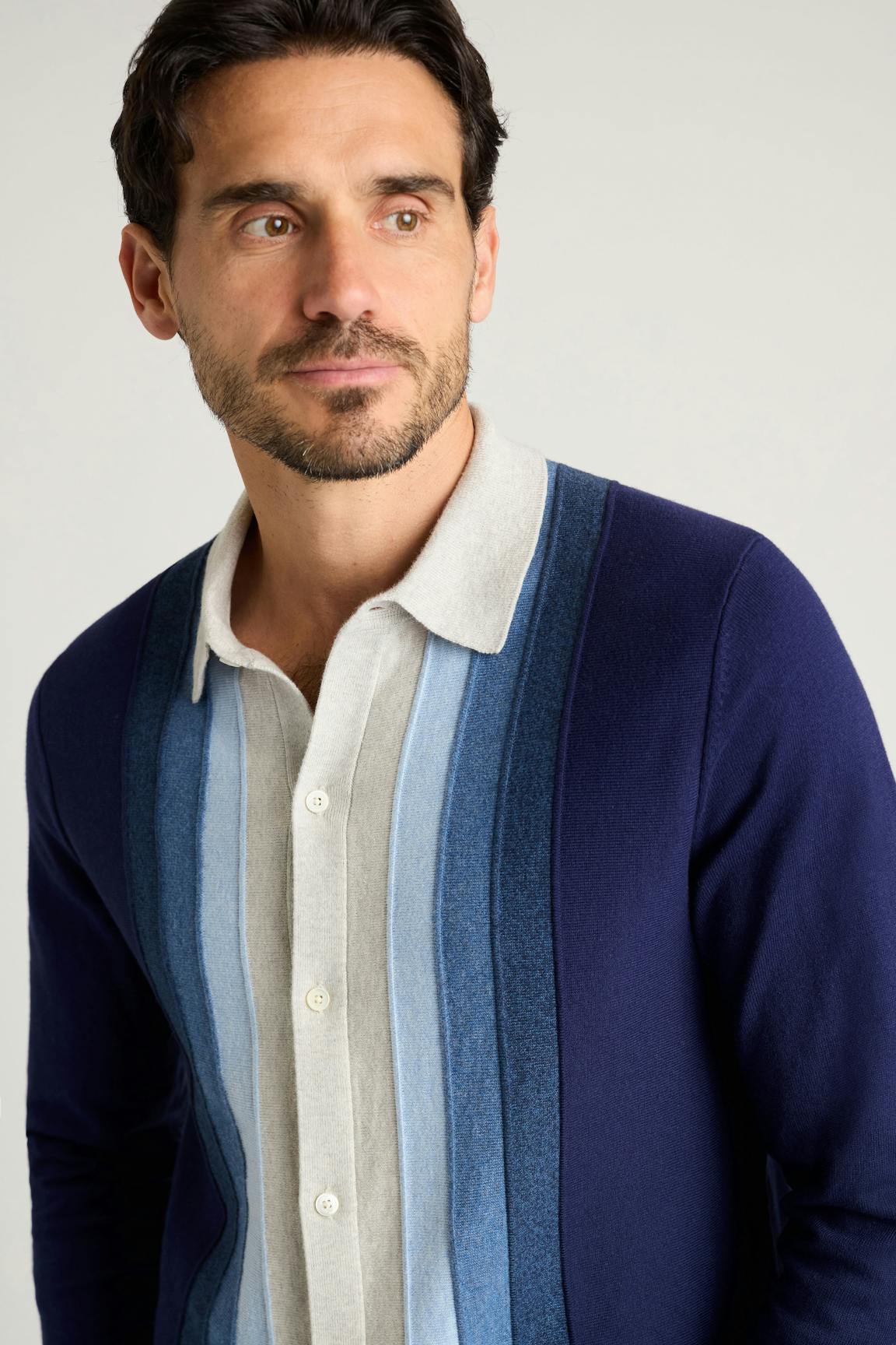 Hudson Long Sleeve Sweater Polo Bonobos Popular