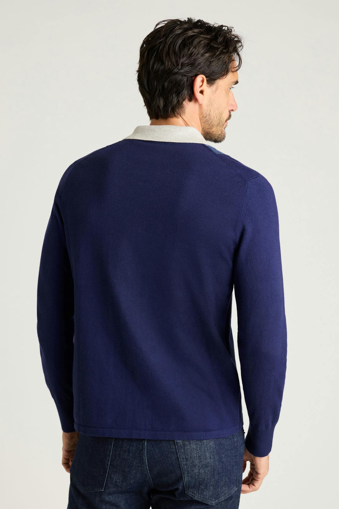 Hudson Long Sleeve Sweater Polo Bonobos Popular