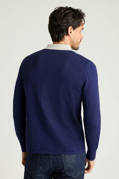 Hudson Long Sleeve Sweater Polo Bonobos Popular